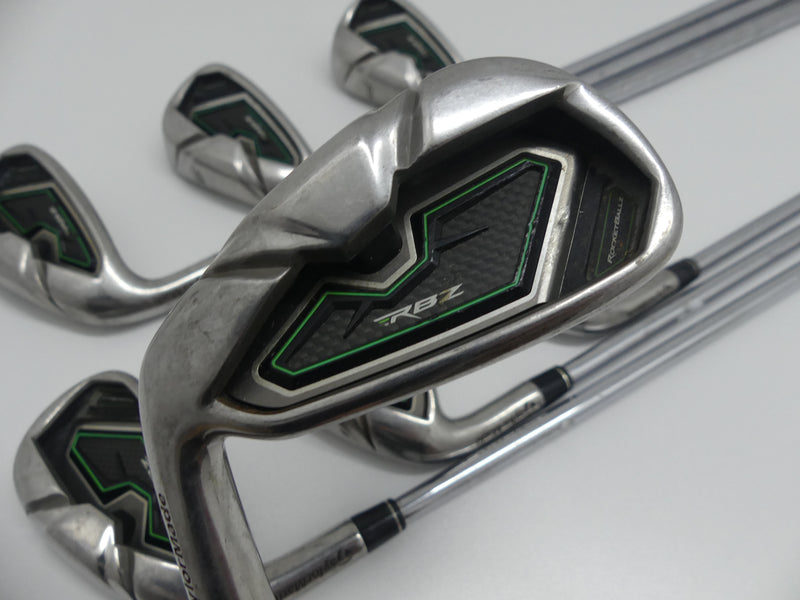 Taylormade RBZ Iron Set 4-PW Stiff Steel Left Handed +1 Inch